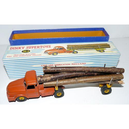 Tracteur Willème Avec Semi-Remorque Fardier Dinky Supertoys 36a-Dinky Toys