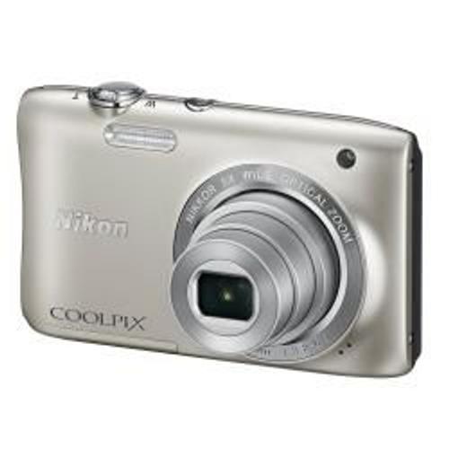 Nikon Coolpix S2900 - Appareil photo numérique - haute définition - compact - 20.1 MP - 5 x zoom optique - argenté(e)