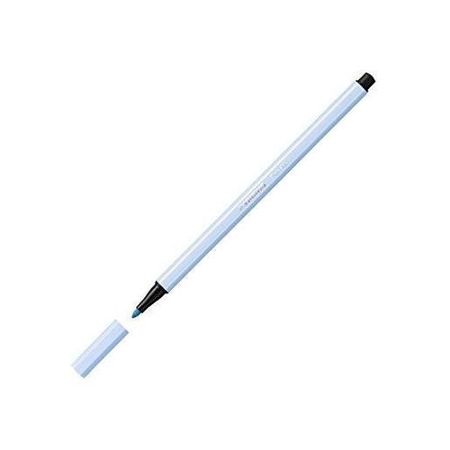 Stabilo Lot De 12 Feutres De Dessin Pen 68 Pte Ogive Moyenne 1 Mm Bleu De Cobalt Clair