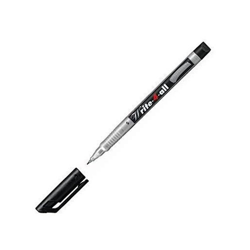 Stabilo Lot De 5 Stylos Feutre Permanent Write-4-All Pte Superfine 0,4 Mm Noir