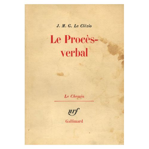 Le Procès-Verbal / Le Clezio, Jmg / Réf: 27863