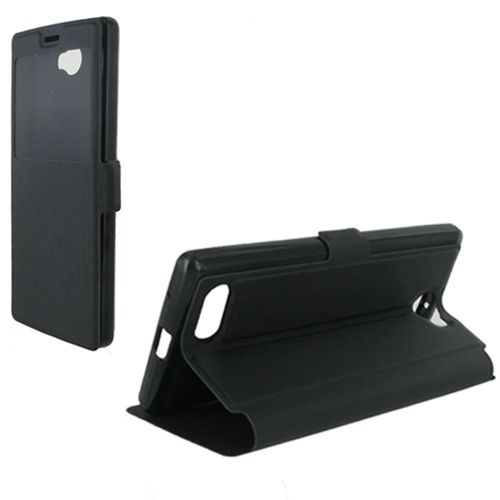 Etui Type Portefeuille Pour Archos 50 Diamond Coloris Noir
