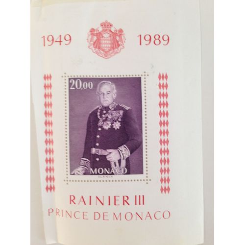 Timbre Rainier Iii Prince De Monaco 1949-1989