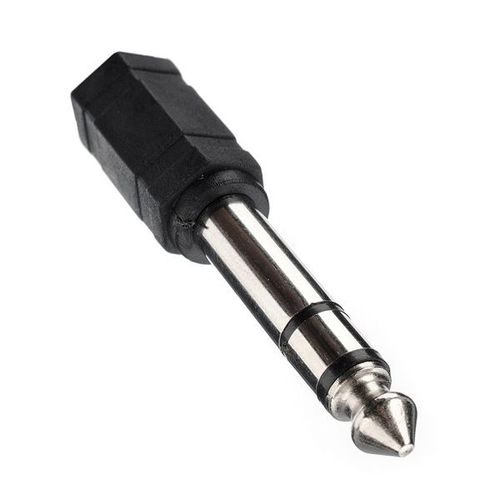 ★★★ Adaptateur / Convertisseur Jack 3.5mm Femelle → 6.35mm Mâle Stereo Noir ★★★