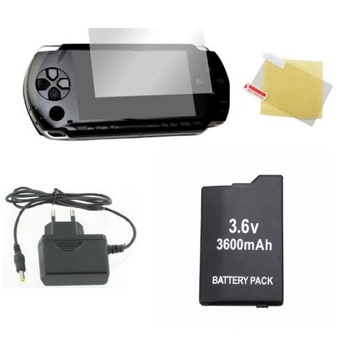 Pack Démarrage Psp Fat 1000 1004 : Chargeur Secteur, Batterie Haute Capacité Et Film De Protection Écran - Straße Game