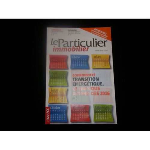 Le Particulier Immobilier N°  327 Fcs 