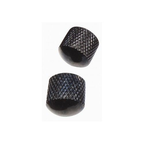 Yellow Parts Ez1223b Boutons Dôme Noirs Pour Guitare Et Basse (2 Pièces)