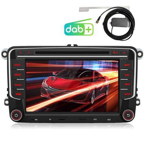 Junsun Sono auto Autoradio pour VW Golf 5 6 Passat EOS Skoda Seat 7" Doppel Din GPS NAVI Bluetooth,RDS,CD DVD Player