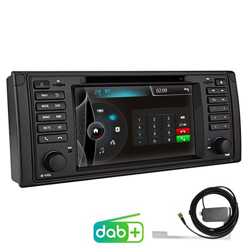 Junsun Sono auto Autoradio pour BMW X5 E53 5er Touring 520i Lecteur CD DVD à écran tactile 7 pouces avec Bluetooth GPS Navi FM RDS USB SD intégré DAB+.