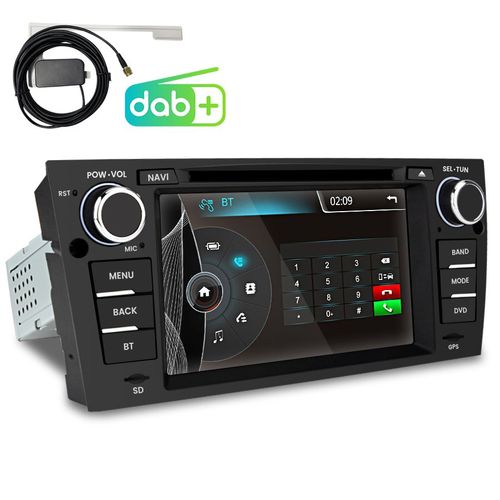 Junsun Sono auto Autoradio pour BMWBMW 3er E90 E91 E92 E93 Lecteur CD DVD à écran tactile 7 pouces avec Bluetooth GPS Navi FM RDS USB SD DAB+radio