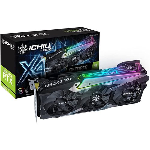 Inno3D GeForce RTX 3070 Ti iCHILL X4 - Carte graphique - GF RTX 3070 Ti - 8 Go GDDR6X - PCIe 4.0 x16 - HDMI, 3 x DisplayPort