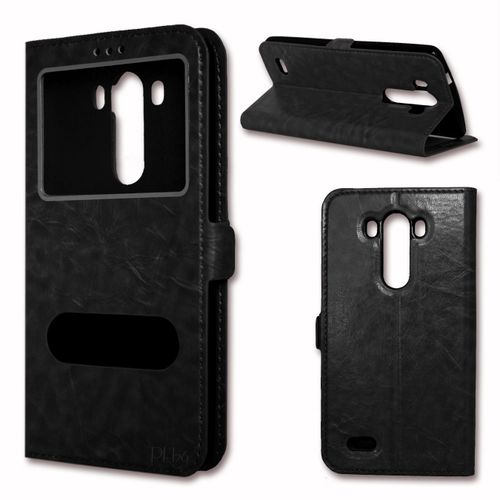Etui Housse Coque Folio Noir Pour Asus Zenfone 2 By Ph26®