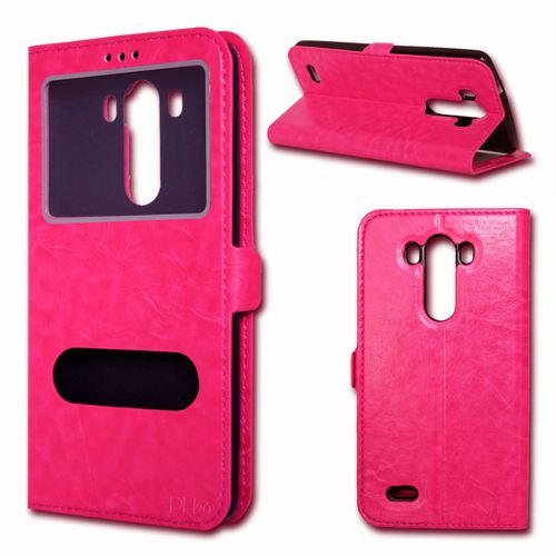 Etui Housse Coque Folio Rose Pour Asus Zenfone 2 By Ph26®