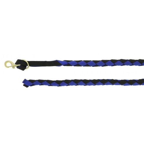 Longe Américaine Norton - Couleur : Bleu/Noir, Taille : 2,50 M, Équitation, Cheval