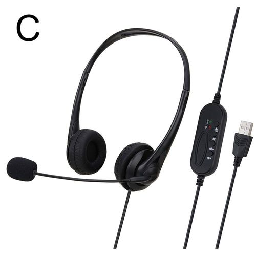 C Casque filaire universel avec microphone antibruit, casque USB pour tablette, ordinateur portable, vidéo, fuchsia, 3.5mm ""Nipseyteko""