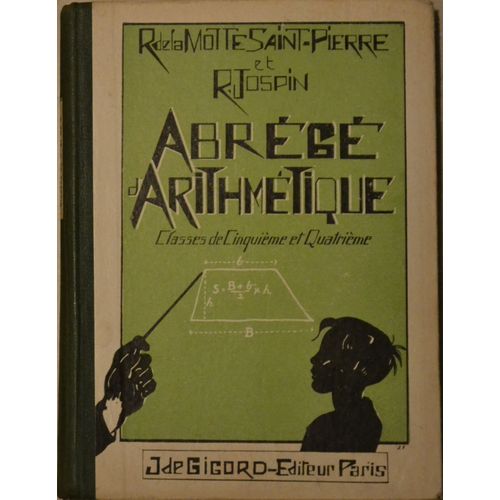 Abrégé D'arithmétique Classes De Cinquième Et Quatrième 1935