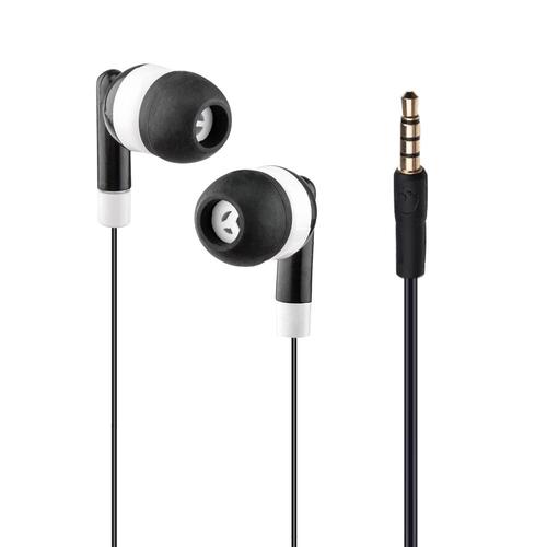 Black Écouteurs Filaires Basse Stéréo de 3.5mm, Casque de dehors, Musique, Jeu, pour iPhone Samsung Xiaomi Huawei PC ""Nipseyteko""