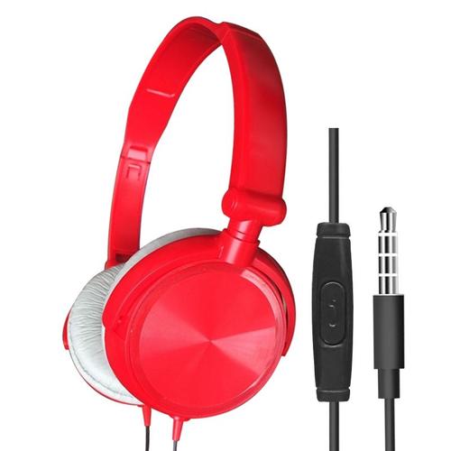 Red Écouteurs filaires avec microphone, écouteurs de jeu, écouteurs stéréo, musique HiFi basse, ensembles de sauna d'oreille, Sony, Xiaomi, Huawei, PC, XBOX, PS, WII ""Nipseyteko""