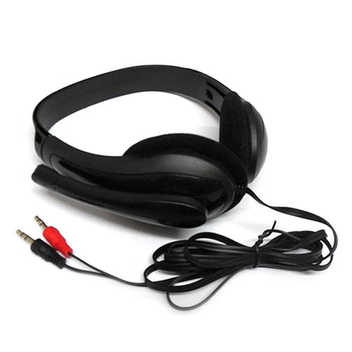 Double 3.5mm Black Casque de jeu stéréo à réduction de bruit avec micro pour ordinateur portable PS4, écouteur filaire, prise simple, double, téléphone de sauna, PC, 3.5mm ""Nipseyteko""