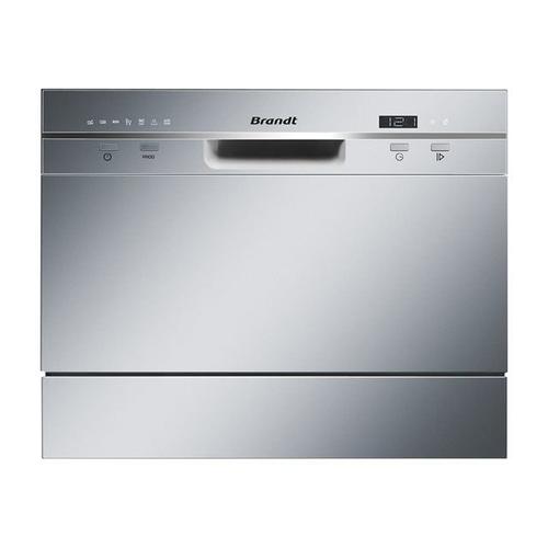 Brandt DFC6519S - Lave-vaisselle - pose libre - largeur : 55 cm - profondeur : 50 cm - hauteur : 43.8 cm - argent
