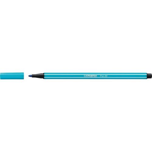 Stabilo Feutre De Dessin Pen 68 Pte Ogive Moyenne 1 Mm Bleu Clair