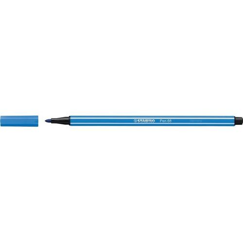 Stabilo Lot De 3 Feutres De Dessin Pen 68 Pte Ogive Moyenne 1 Mm Bleu Foncé
