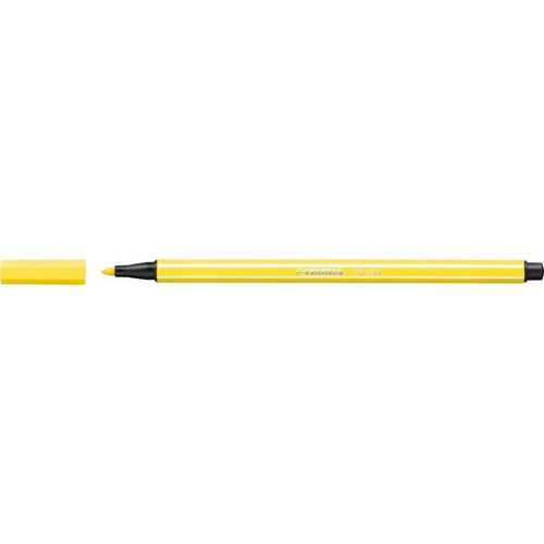 Stabilo Lot De 5 Feutres De Dessin Pen 68 Pte Ogive Moyenne 1 Mm Jaune Citron