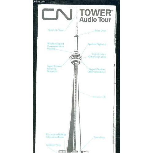 1 Plaquette: Cn Tower Audio Tour- Texte En Anglais