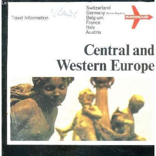 1 Plaquette: Travel Information- Central And Western Europe- Texte En Anglais