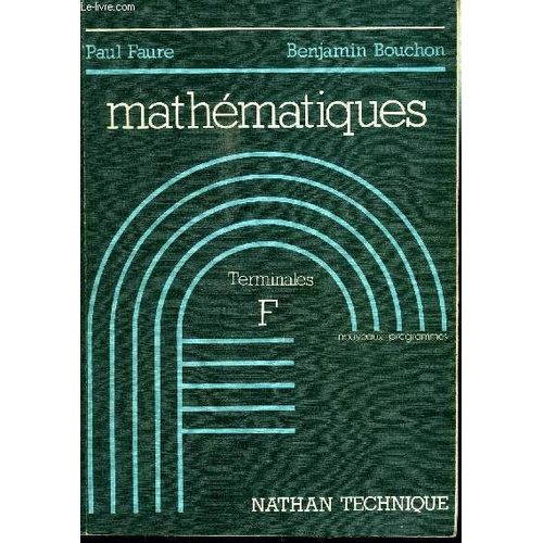 Mathematiques - Terminales F