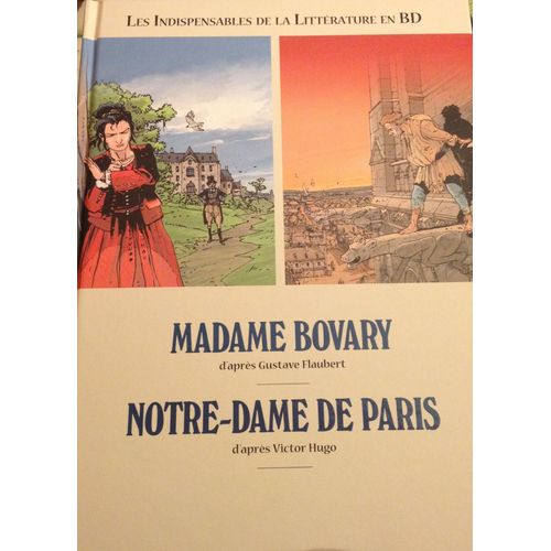 Les Indispensables De La Littérature En Bd Album Double Madame Bovary Notre Dame De Paris