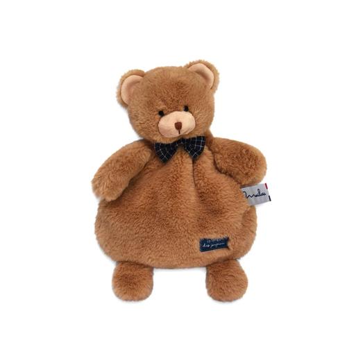 Mailou - Bouillotte Micro Onde Pour Bébé - Doudou Ours Bleu - 30 Cm