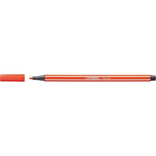 Stabilo Lot De 3 Feutres De Dessin Pen 68 Pte Ogive Moyenne 1 Mm Rouge Clair