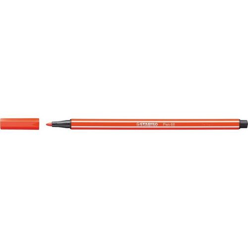 Stabilo Lot De 5 Feutres De Dessin Pen 68 Pte Ogive Moyenne 1 Mm Rouge Clair