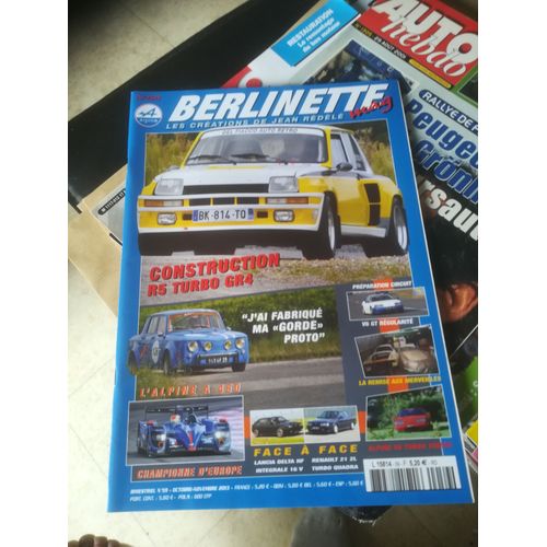 Berlinette Mag 59 De 2013 Alpine V6 Gt,Renault 8 Gordini Proto,Renault 5 Turbo Gr4,Lancia Delta Hf Integrale 16v,Renault 21 Turbo 2.0 Quadra