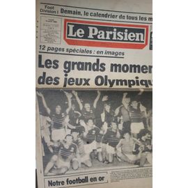 Le Parisien 13 Août 1984. Spécial Jeux Olympiques