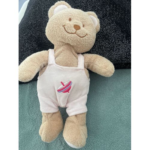 Doudou Peluche Ours Toupie Brodee Influx