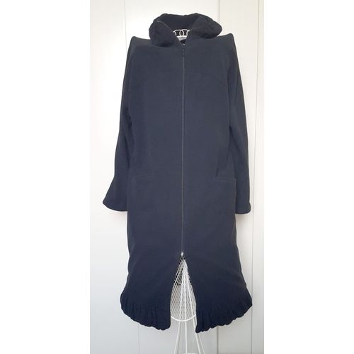 Christian Cane - Manteau Gilet Long Polaire Laure Noir Taille 42