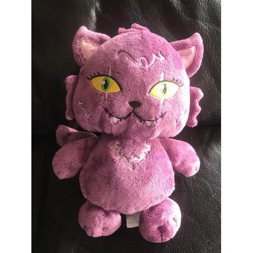 Doudou Peluche Croissant Chat Violet Monster High Mattel Chat De Clawdeen Wolf 23 Cm