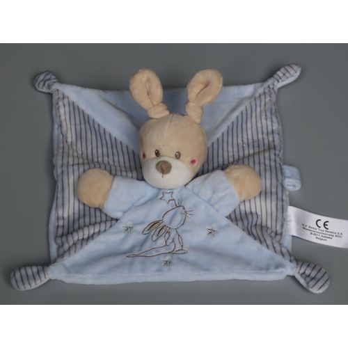Doudou Lapin Plat Bleu Étoiles Simba Toys