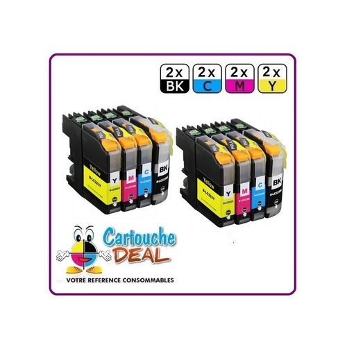BROTHER LC-223 - Lot 8 cartouches compatible DCP J4120DW J562dw Business Smart MFC J5320DW MFC J5620DW  - LC223