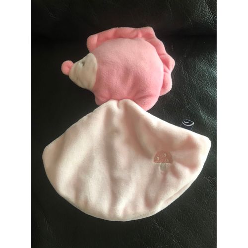 Doudou Plat Hérisson Rose Sucre D'orge 19cm