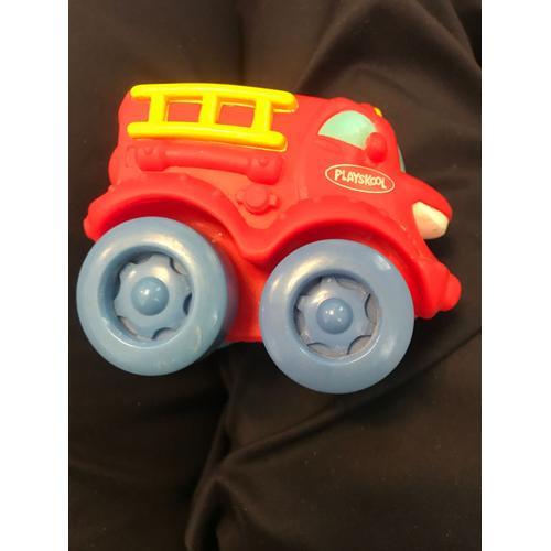 Camion Pompier Mou - Plyaskool - Hasbro - 2004 - 8x10,5x6 Cm