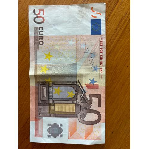 Billet De 50€ Rare 2002