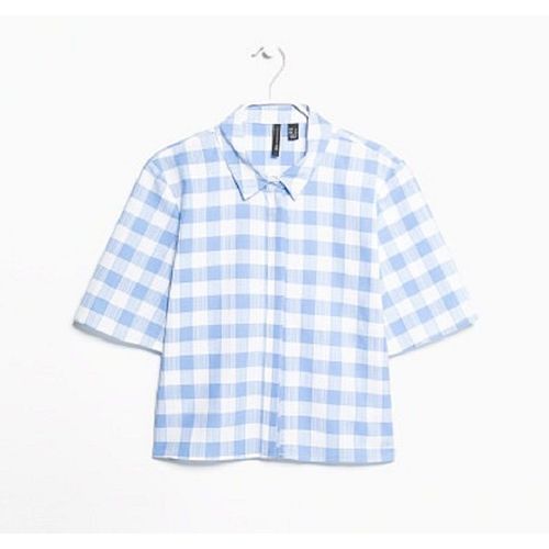 Chemise Vichy Cropped - Mango - T. L -  Neuf