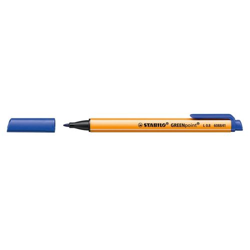 Stabilo Bl 1 Stylo Feutre Greenpoint Pte Large 0,8 Mm Bleu