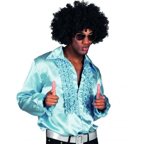 Chemise Disco Bleu Clair Homme, Taille Xl