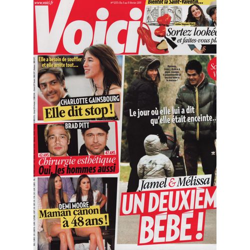 Voici / 05-02-2011 N°1213 : Jamel Debbouze / Melissa Theuriau (4p) - Charlotte Gainsbourg (2p)