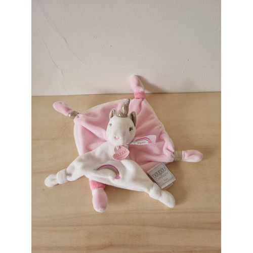 Doudou Licorne Rose Blanche Doudou Et Compagnie
