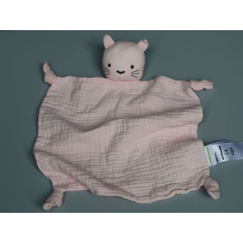 Doudou chat plat lange rose Vertbaudet